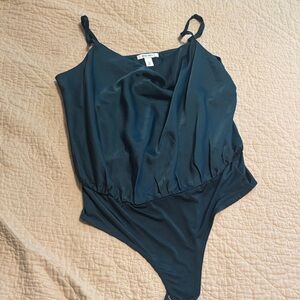 Nine West Dark Teal Bodysuit